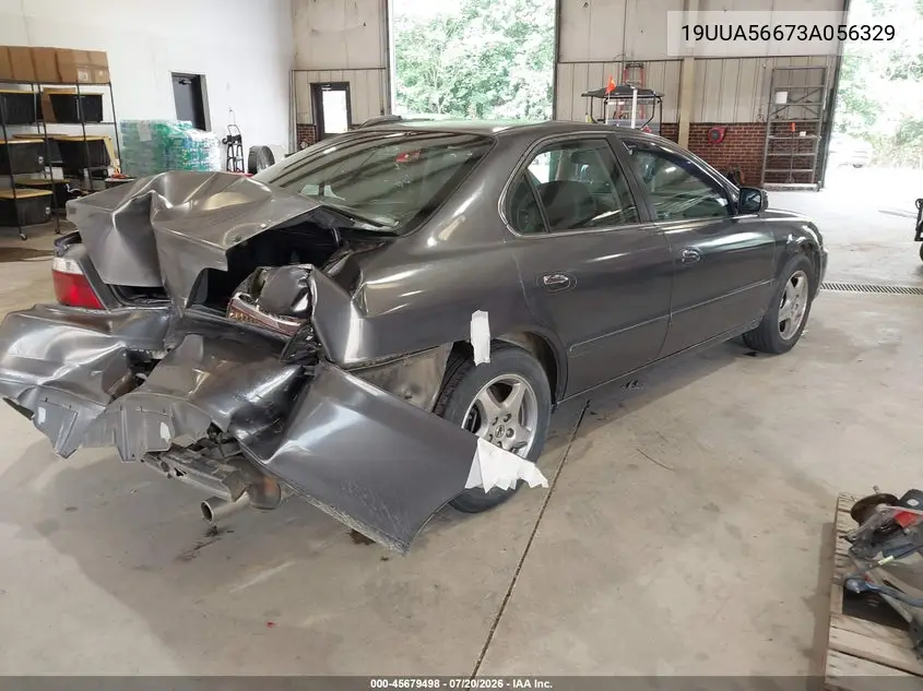 2003 Acura Tl 3.2 VIN: 19UUA56673A056329 Lot: 45679498