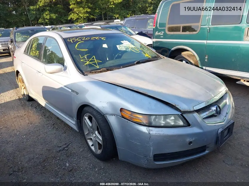 2004 Acura Tl VIN: 19UUA66244A032414 Lot: 45620288