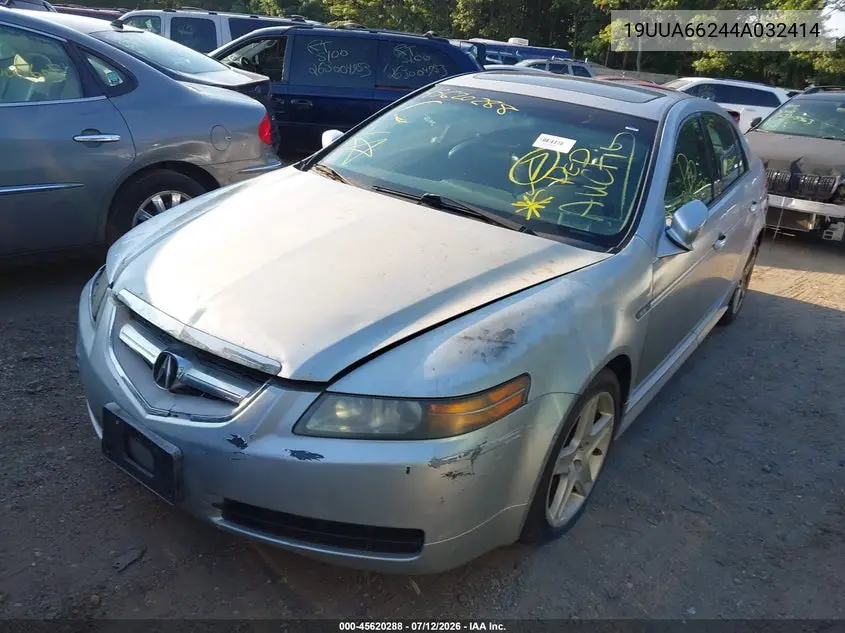 2004 Acura Tl VIN: 19UUA66244A032414 Lot: 45620288