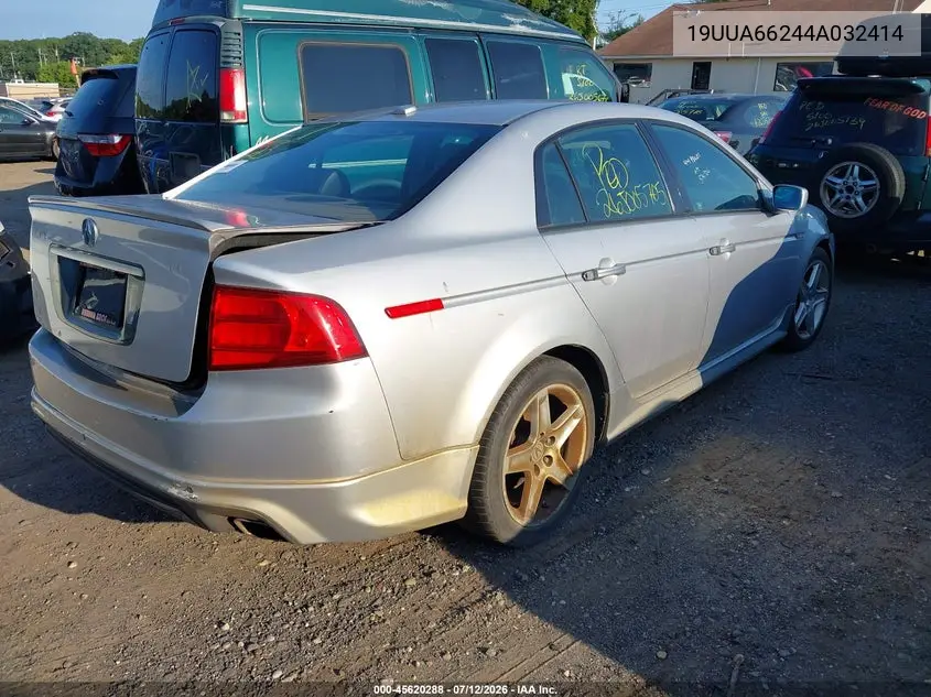 2004 Acura Tl VIN: 19UUA66244A032414 Lot: 45620288