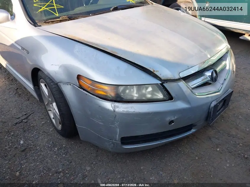 2004 Acura Tl VIN: 19UUA66244A032414 Lot: 45620288