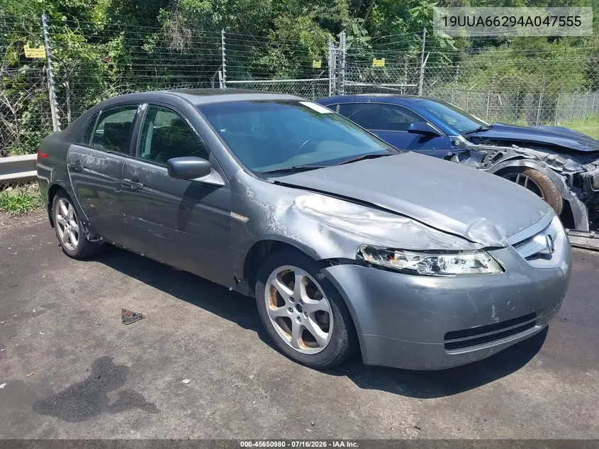 2004 Acura Tl VIN: 19UUA66294A047555 Lot: 45650980