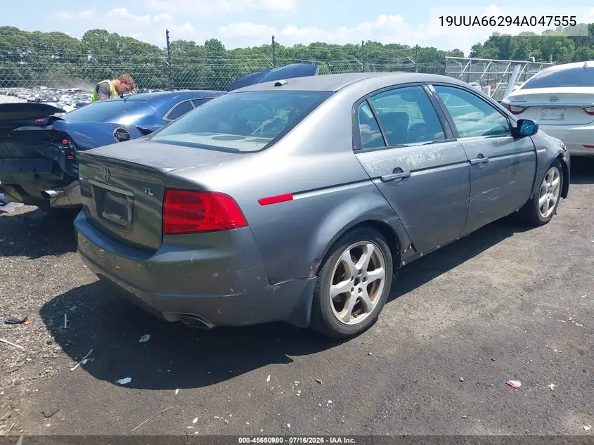 2004 Acura Tl VIN: 19UUA66294A047555 Lot: 45650980