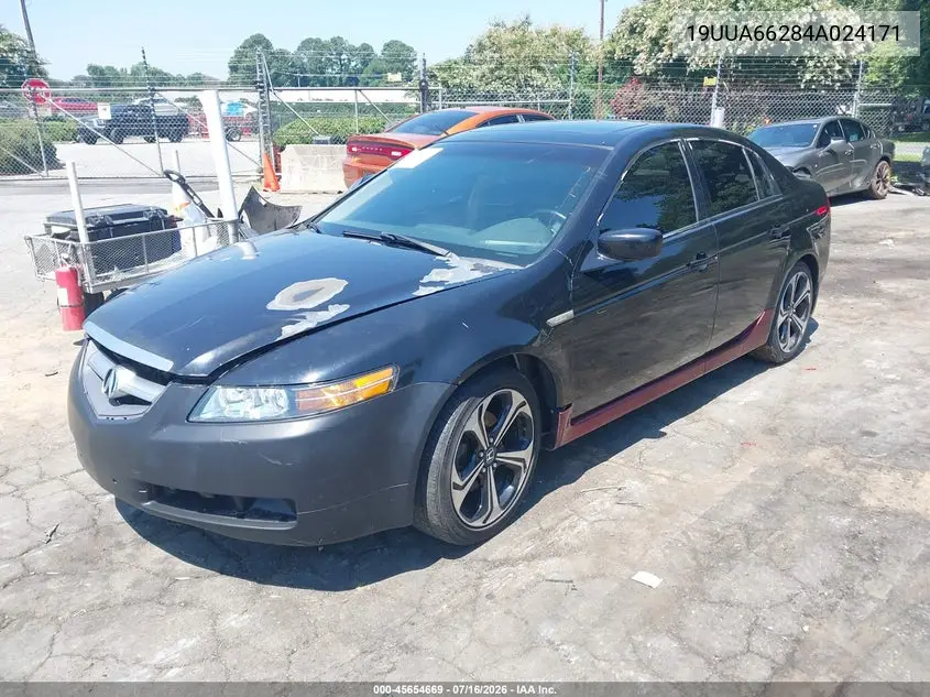 2004 Acura Tl VIN: 19UUA66284A024171 Lot: 45654669