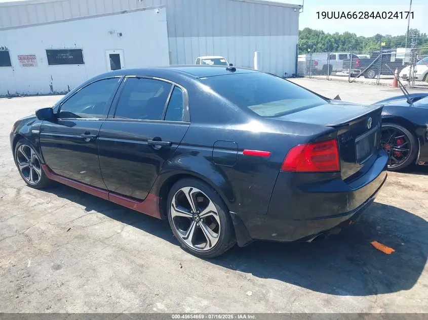 2004 Acura Tl VIN: 19UUA66284A024171 Lot: 45654669