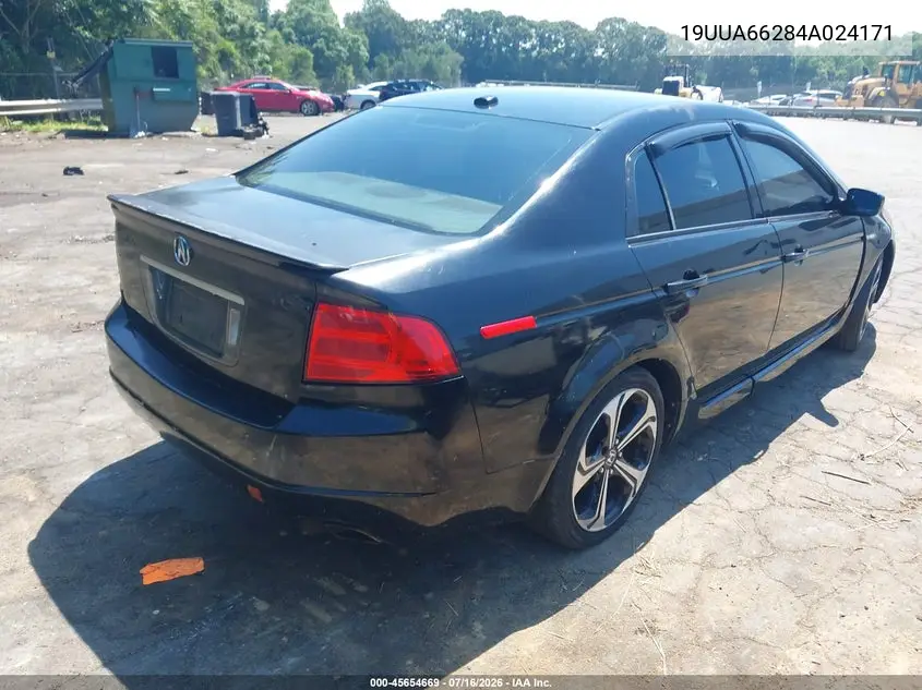2004 Acura Tl VIN: 19UUA66284A024171 Lot: 45654669