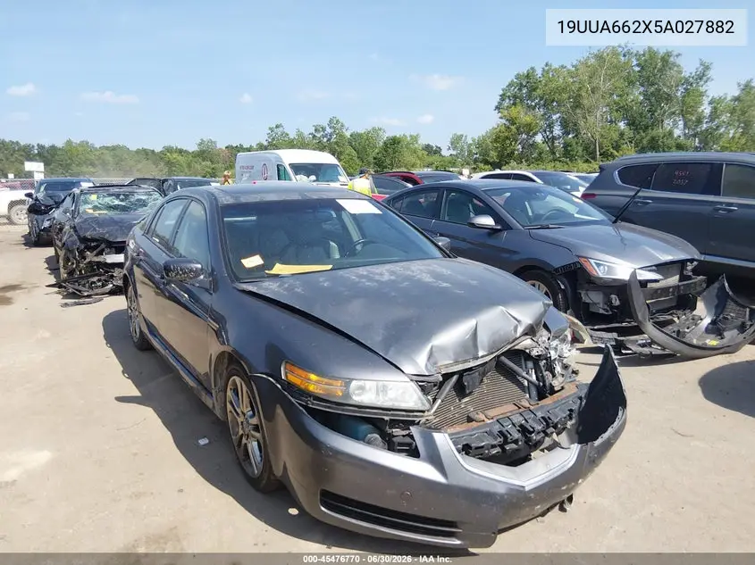 2005 Acura Tl VIN: 19UUA662X5A027882 Lot: 45476770