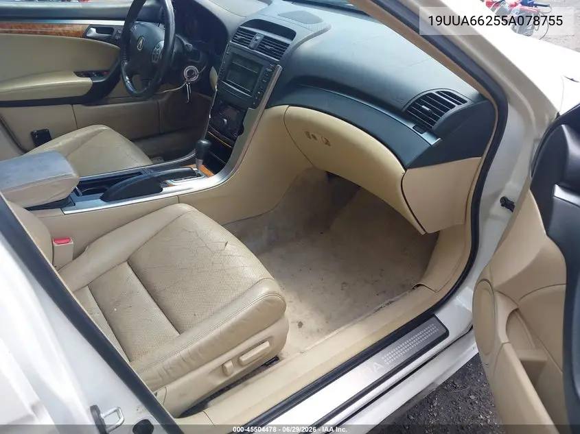 2005 Acura Tl VIN: 19UUA66255A078755 Lot: 45504478