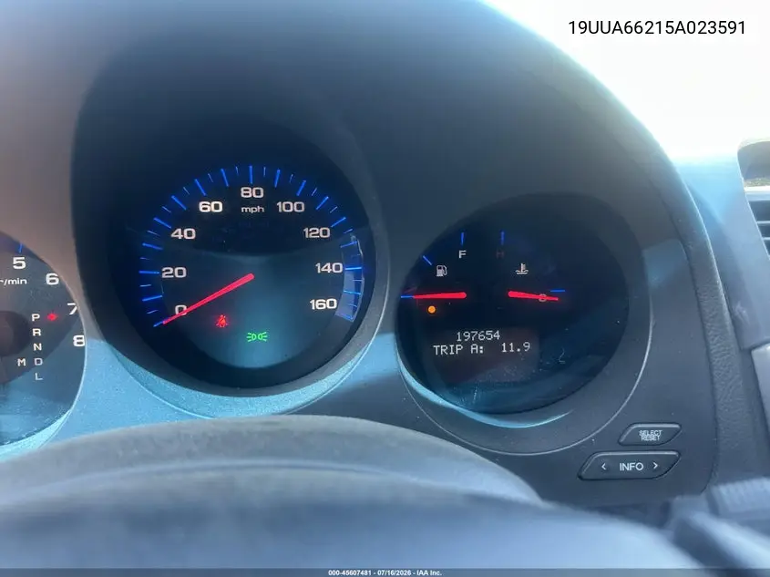 2005 Acura Tl VIN: 19UUA66215A023591 Lot: 45607481