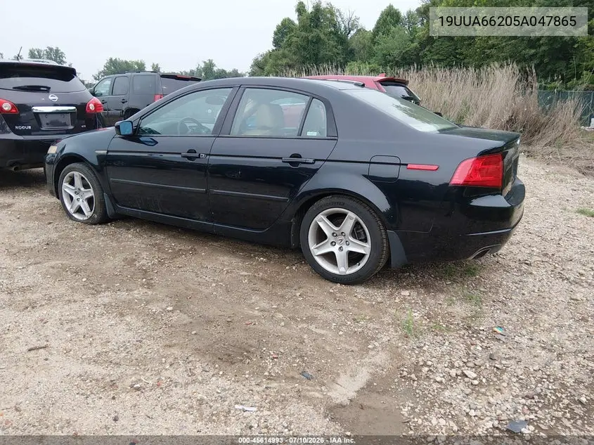 2005 Acura Tl VIN: 19UUA66205A047865 Lot: 45614993