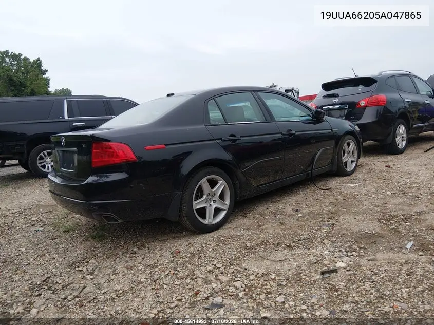 2005 Acura Tl VIN: 19UUA66205A047865 Lot: 45614993