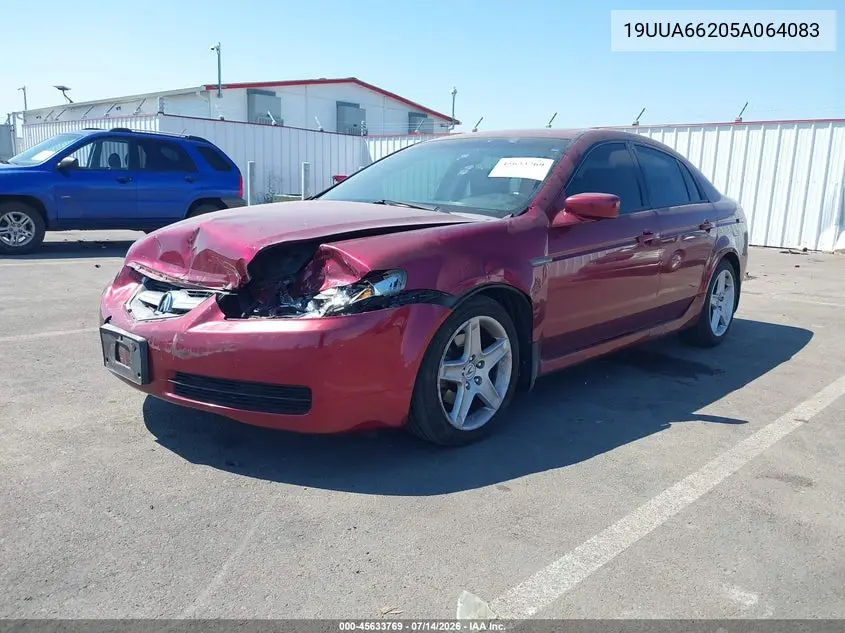 2005 Acura Tl VIN: 19UUA66205A064083 Lot: 45633769