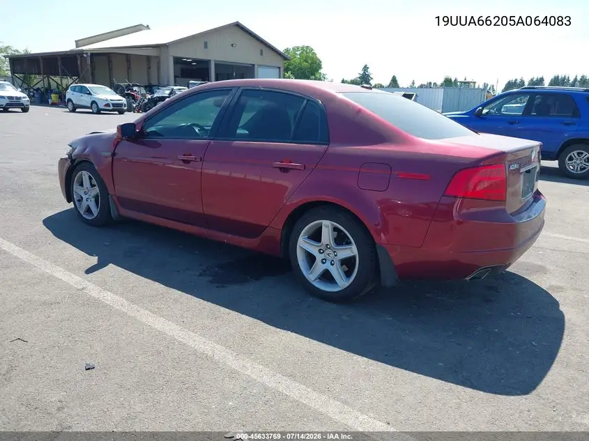 2005 Acura Tl VIN: 19UUA66205A064083 Lot: 45633769