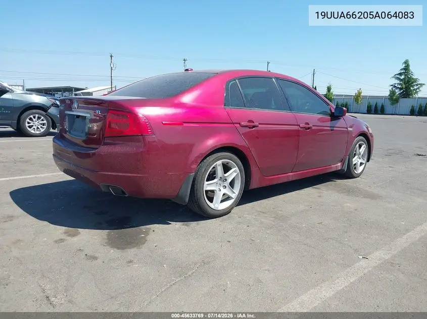 2005 Acura Tl VIN: 19UUA66205A064083 Lot: 45633769