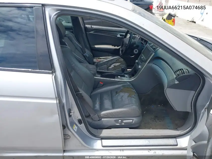 2005 Acura Tl VIN: 19UUA66215A074685 Lot: 45659592