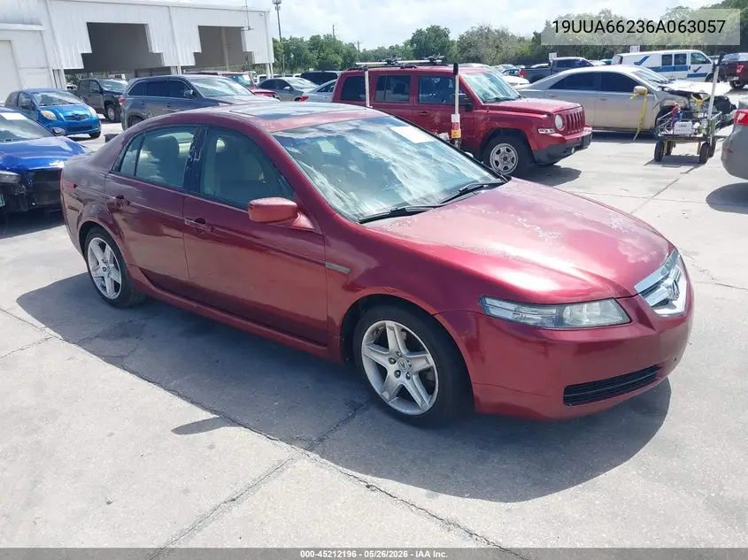 2006 Acura Tl VIN: 19UUA66236A063057 Lot: 45212196