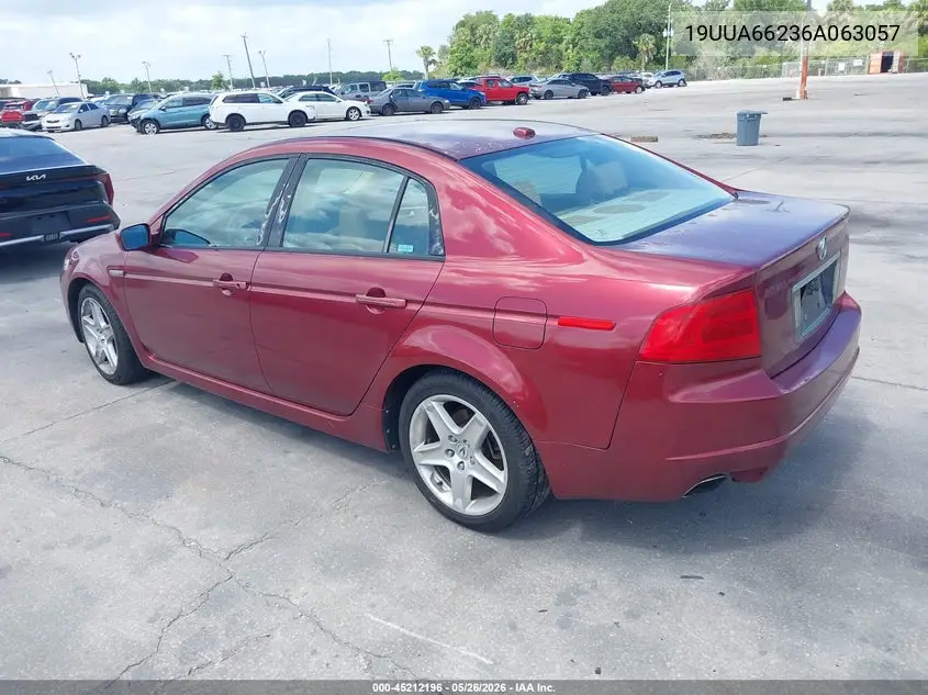 2006 Acura Tl VIN: 19UUA66236A063057 Lot: 45212196
