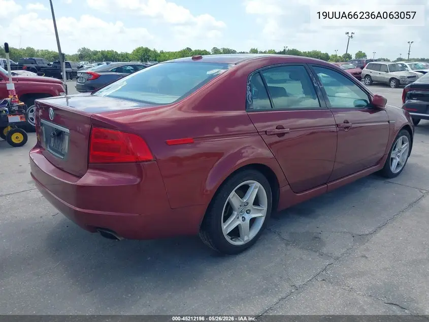 2006 Acura Tl VIN: 19UUA66236A063057 Lot: 45212196