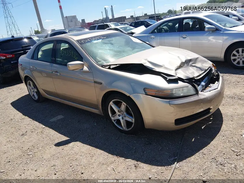 2006 Acura Tl VIN: 19UUA66256A059768 Lot: 45435936