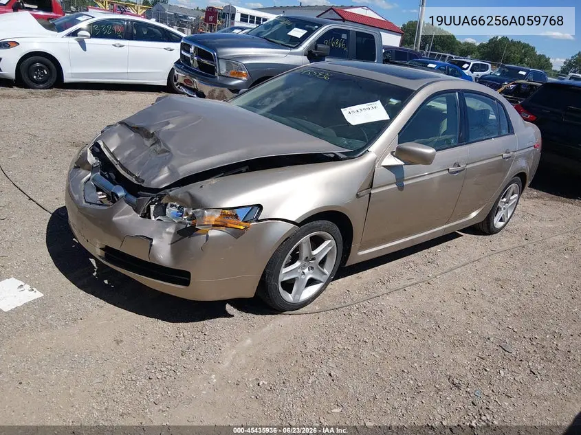 2006 Acura Tl VIN: 19UUA66256A059768 Lot: 45435936