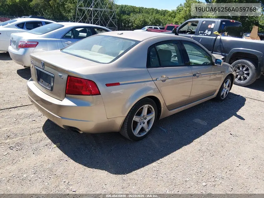 2006 Acura Tl VIN: 19UUA66256A059768 Lot: 45435936