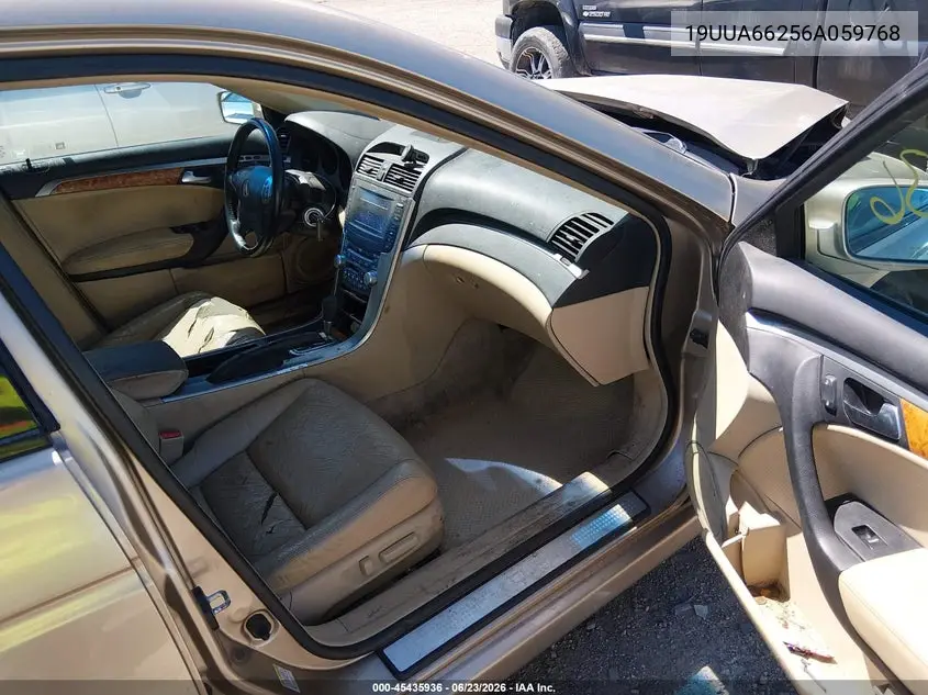 2006 Acura Tl VIN: 19UUA66256A059768 Lot: 45435936