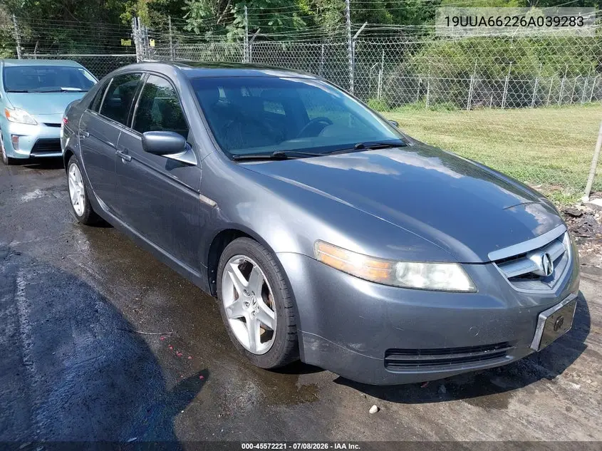 2006 Acura Tl VIN: 19UUA66226A039283 Lot: 45572221