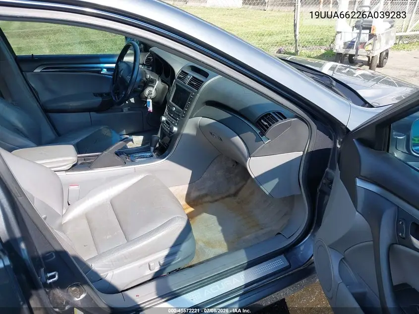 2006 Acura Tl VIN: 19UUA66226A039283 Lot: 45572221