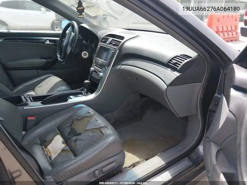 2006 Acura Tl VIN: 19UUA66276A064180 Lot: 45580211