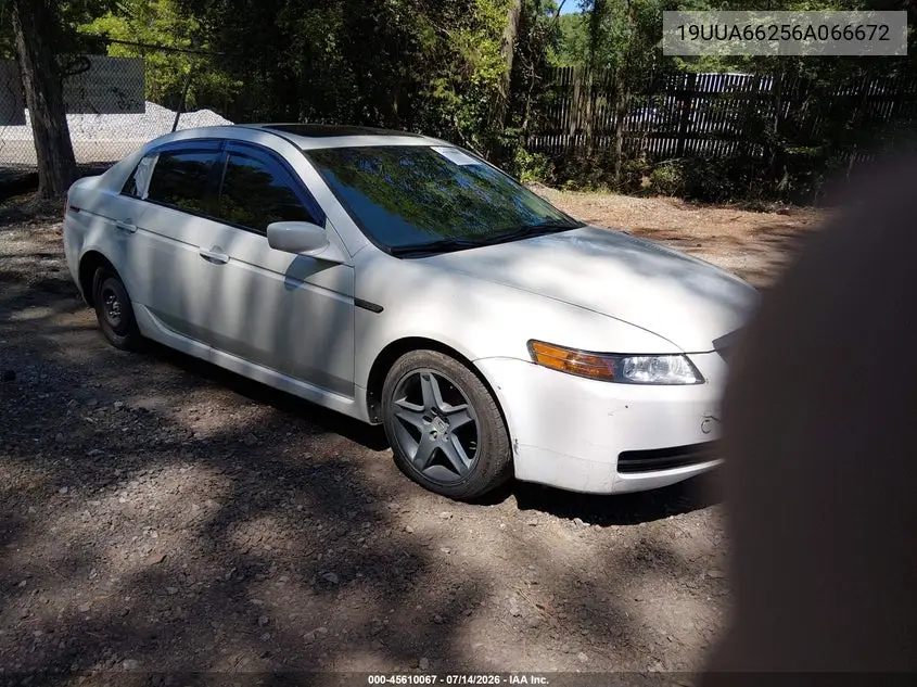 2006 Acura Tl VIN: 19UUA66256A066672 Lot: 45610067