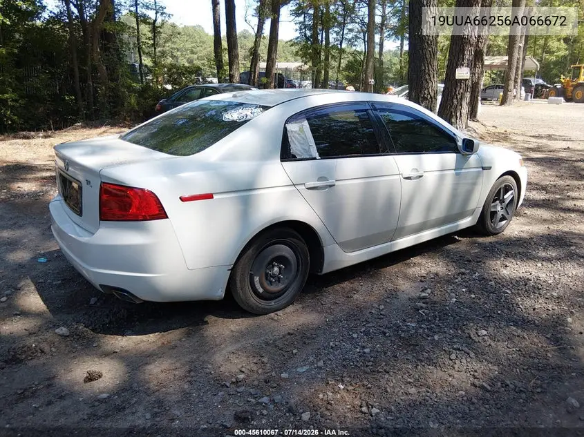 2006 Acura Tl VIN: 19UUA66256A066672 Lot: 45610067