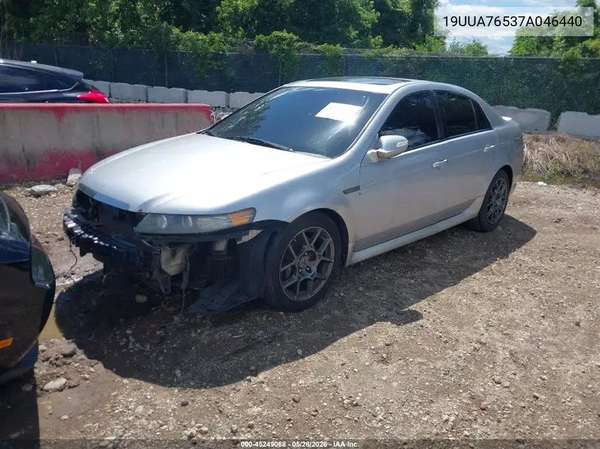 2007 Acura Tl Type S VIN: 19UUA76537A046440 Lot: 45249068