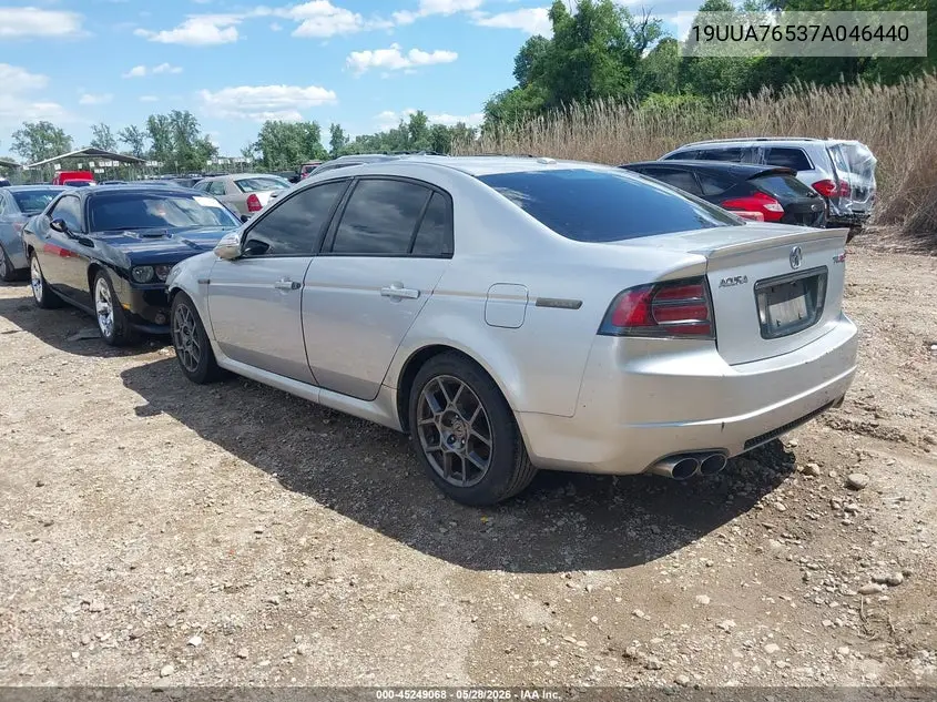 2007 Acura Tl Type S VIN: 19UUA76537A046440 Lot: 45249068