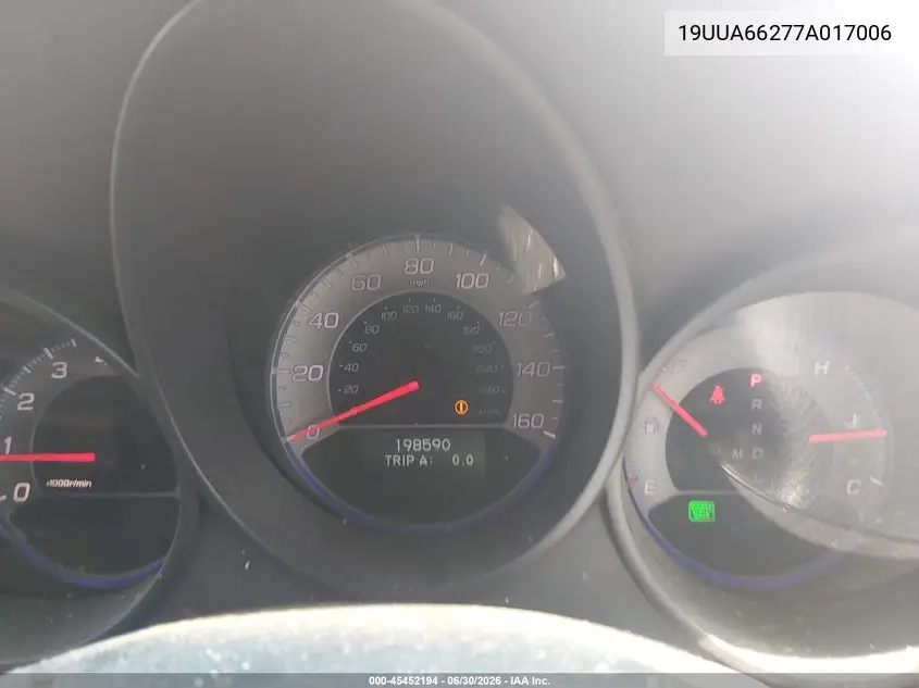 2007 Acura Tl 3.2 VIN: 19UUA66277A017006 Lot: 45452194