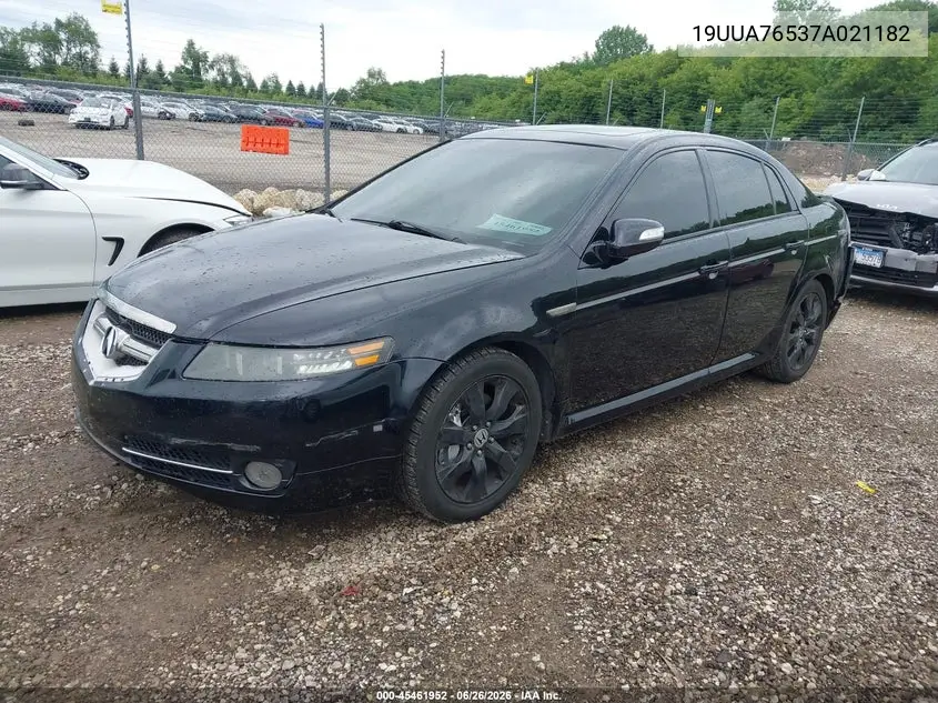 2007 Acura Tl Type S VIN: 19UUA76537A021182 Lot: 45461952