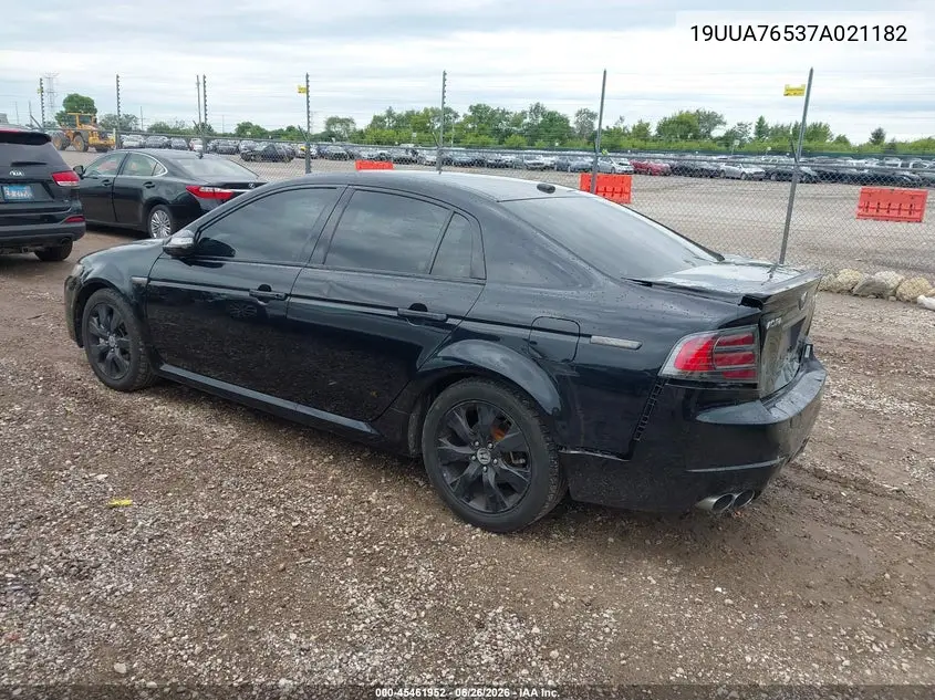 2007 Acura Tl Type S VIN: 19UUA76537A021182 Lot: 45461952