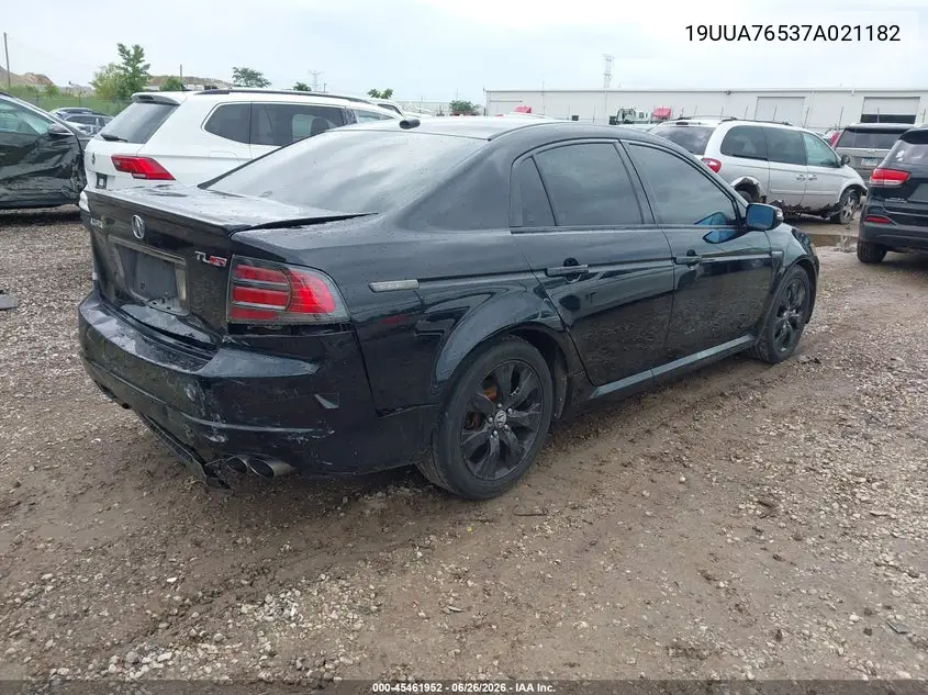 2007 Acura Tl Type S VIN: 19UUA76537A021182 Lot: 45461952