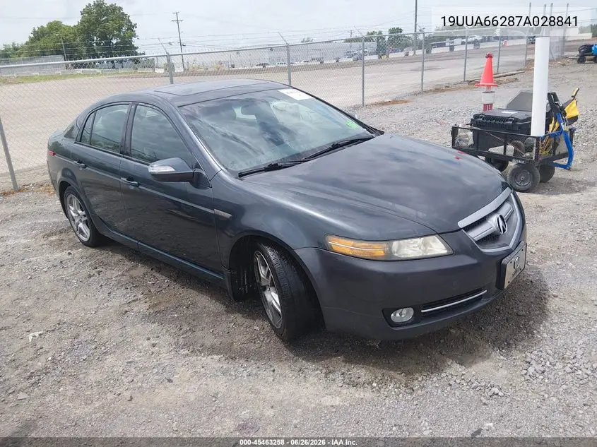 2007 Acura Tl 3.2 VIN: 19UUA66287A028841 Lot: 45463258