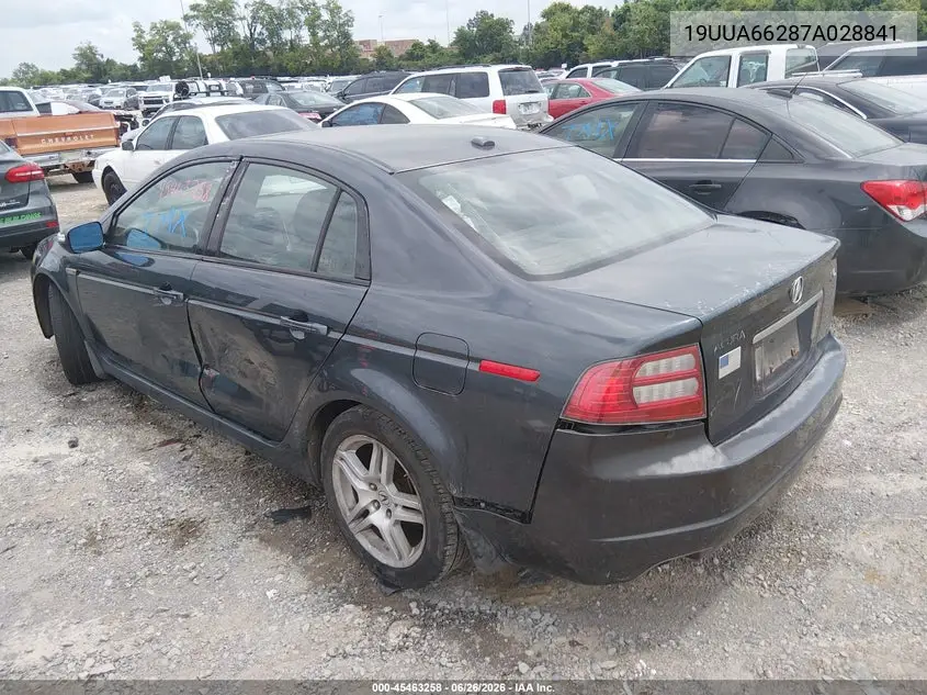 2007 Acura Tl 3.2 VIN: 19UUA66287A028841 Lot: 45463258