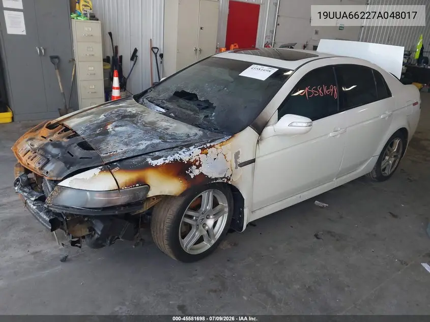 2007 Acura Tl 3.2 VIN: 19UUA66227A048017 Lot: 45581698