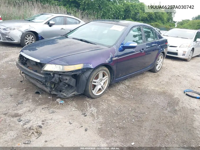 2007 Acura Tl 3.2 VIN: 19UUA66257A030742 Lot: 45593628
