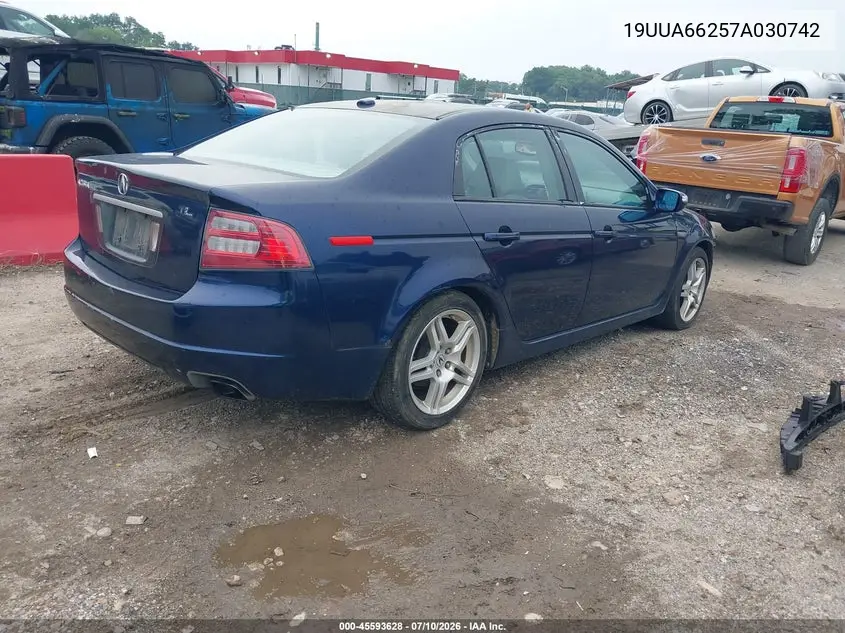 2007 Acura Tl 3.2 VIN: 19UUA66257A030742 Lot: 45593628