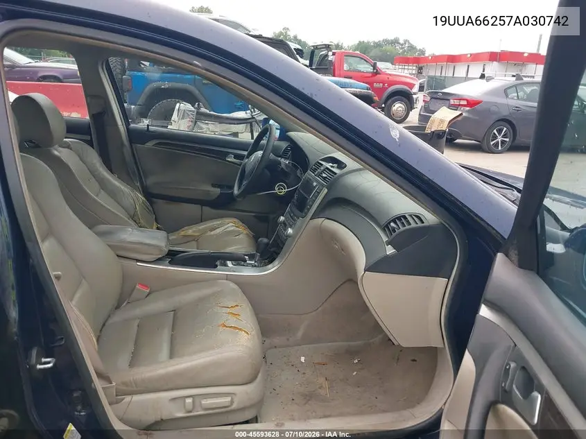 2007 Acura Tl 3.2 VIN: 19UUA66257A030742 Lot: 45593628