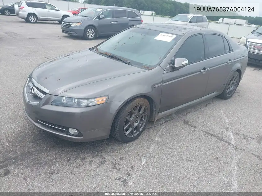 2007 Acura Tl Type S VIN: 19UUA76537A004124 Lot: 45605668