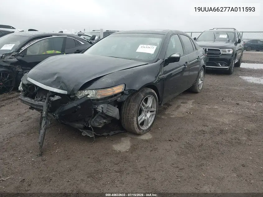 2007 Acura Tl 3.2 VIN: 19UUA66277A011593 Lot: 45632633