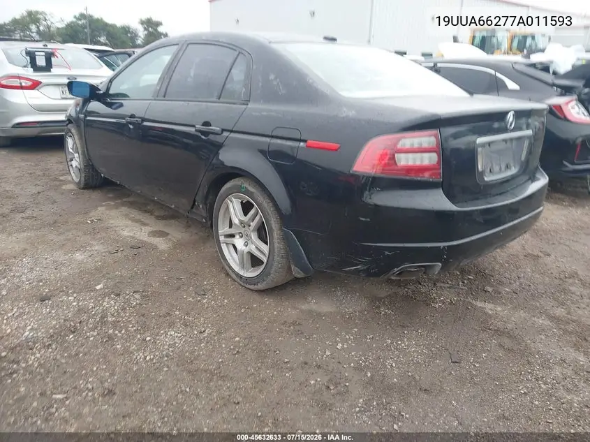2007 Acura Tl 3.2 VIN: 19UUA66277A011593 Lot: 45632633