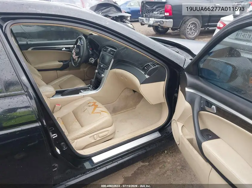 2007 Acura Tl 3.2 VIN: 19UUA66277A011593 Lot: 45632633