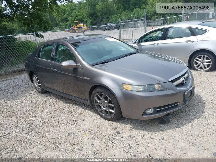 2007 Acura Tl Type S VIN: 19UUA76557A005498 Lot: 45674302
