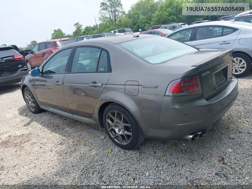 2007 Acura Tl Type S VIN: 19UUA76557A005498 Lot: 45674302