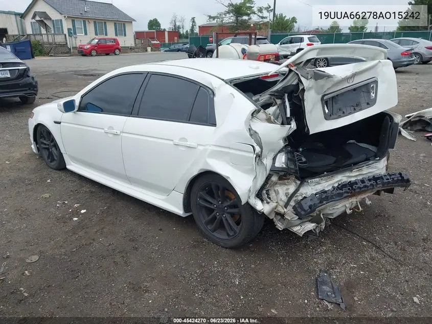 2008 Acura Tl 3.2 VIN: 19UUA66278AO15242 Lot: 45424270